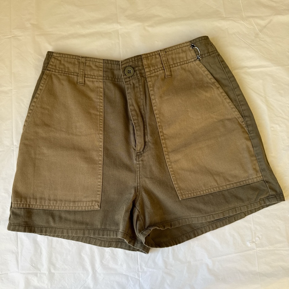 Brixton Women's Cargo Shorts - Olive Brown